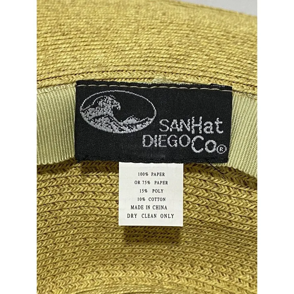 San Diego Hat Co Wide Brim Sunhat M Gardening Beach Pool adjustable Chin Strap
